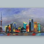 Shanghai 2015 (140 x 80 cm, Öl auf Leinwand)